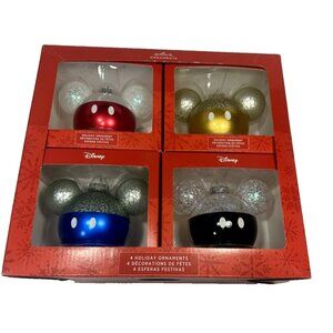 4 pack disney mickey mouse ornaments hallmark